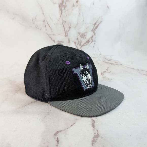 Washington Huskies Hat UW Black Gray Snapback University Dub Zephyr Rare - Picture 3 of 9